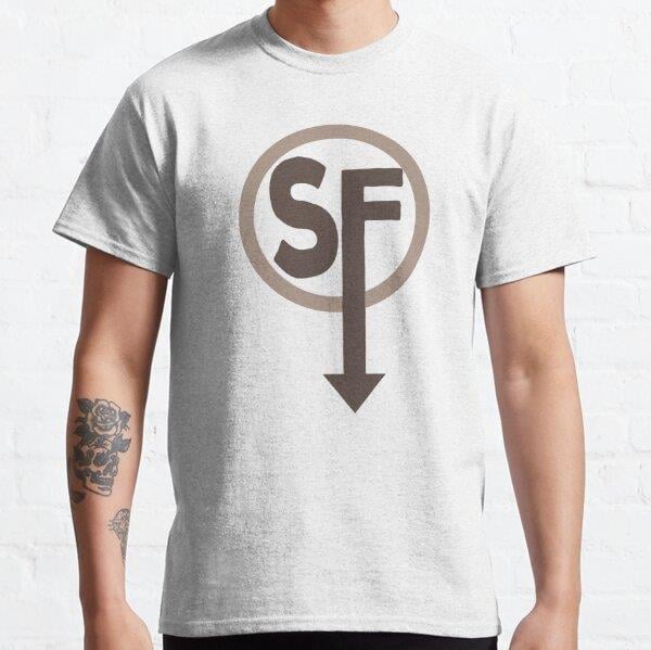 Sanitys falls, Sally face logo Tasarım Baskılı Tişört (Rahat kalıp t-shirt)
