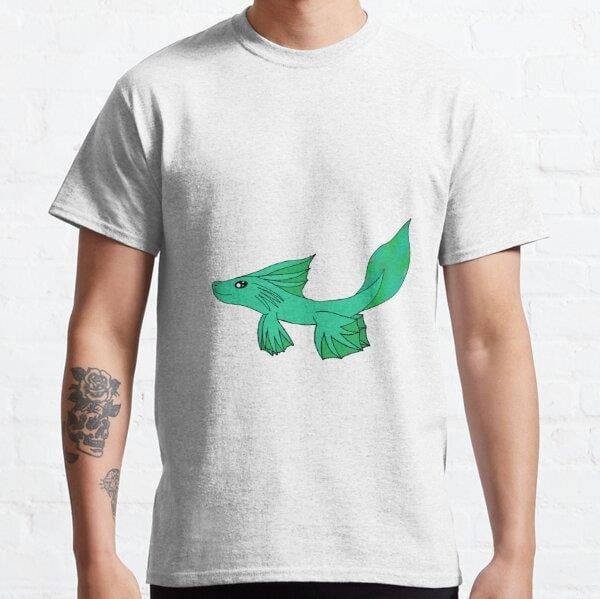 Sea Leaf Tasarım Baskılı Tişört (Bol kesim t-shirt)