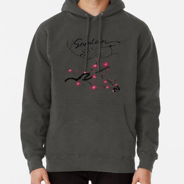 Seventeen Boyswish Cherry Blossom Tasarım Baskılı Kapşonlu Sweatshirt
