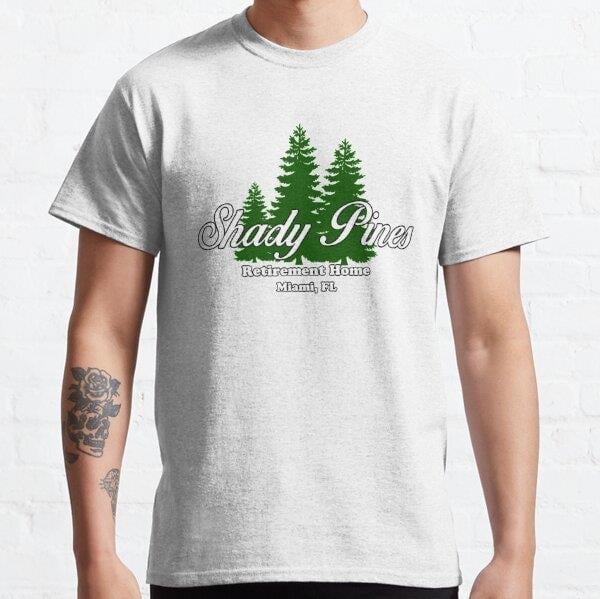 Shady Pines Tasarım Baskılı T-Shirt (bol kalıp tişört)