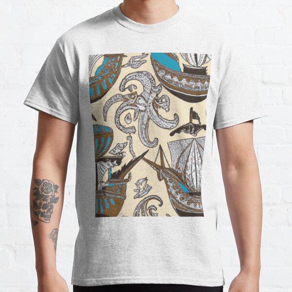 Ship pattern. For any product. Tasarım Baskılı Tişört (bol kalıp t-shirt)