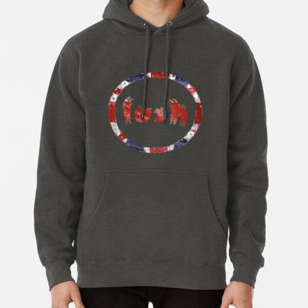 Shoegazing English Rock Band Lush Radial Blur Logo Classic Tasarım Baskılı Kapşonlu Sweatshirt