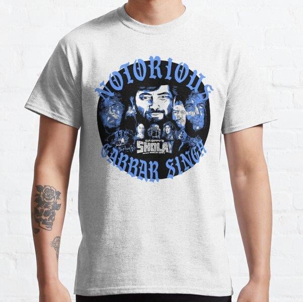 Sholay Tasarım Baskılı Tişört (Bol kalıp t-shirt)