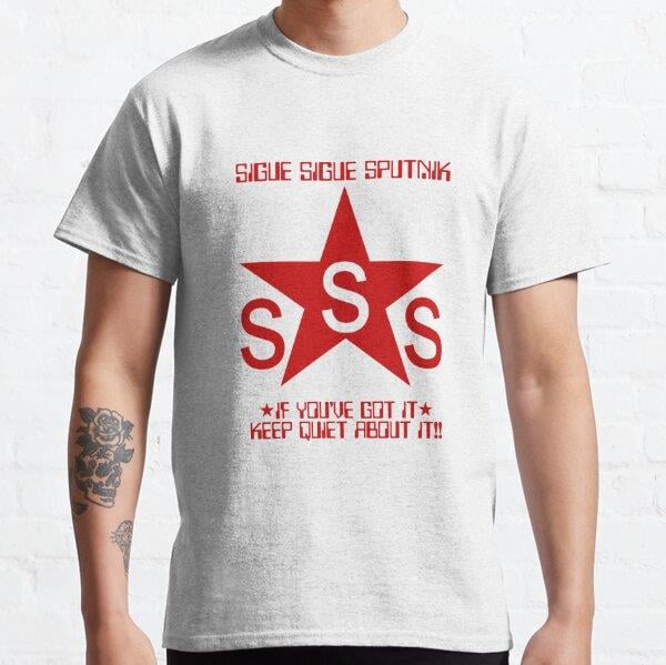 SIGUE SIGUE SPUTNIK Tasarım Baskılı Tişört (Bol kalıp t-shirt)