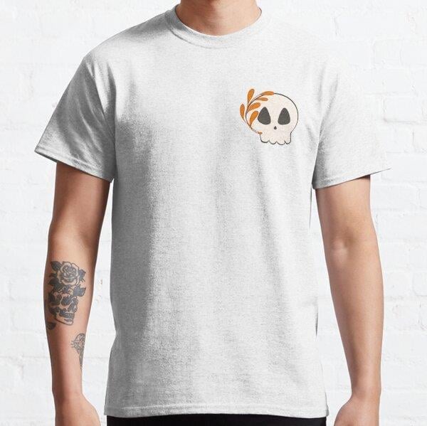 Skull Tasarım Baskılı Tişört (Rahat kalıp t-shirt)