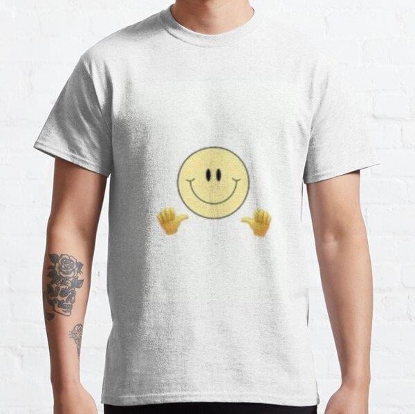 Smiley  Tasarım Baskılı Tişört (Bol kesim t-shirt)