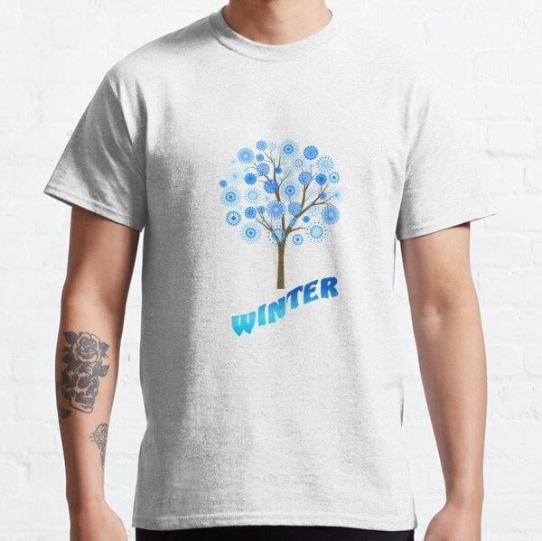 Snow-winter Tasarım Baskılı Tişört (Bol kesim t-shirt)