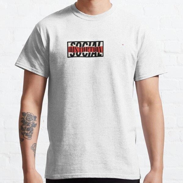 Social Distortion Tasarım Baskılı Tişört (Bol kalıp t-shirt)