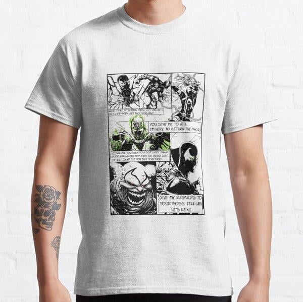 Spawn Tasarım Baskılı Tişört (Bol kalıp t-shirt)