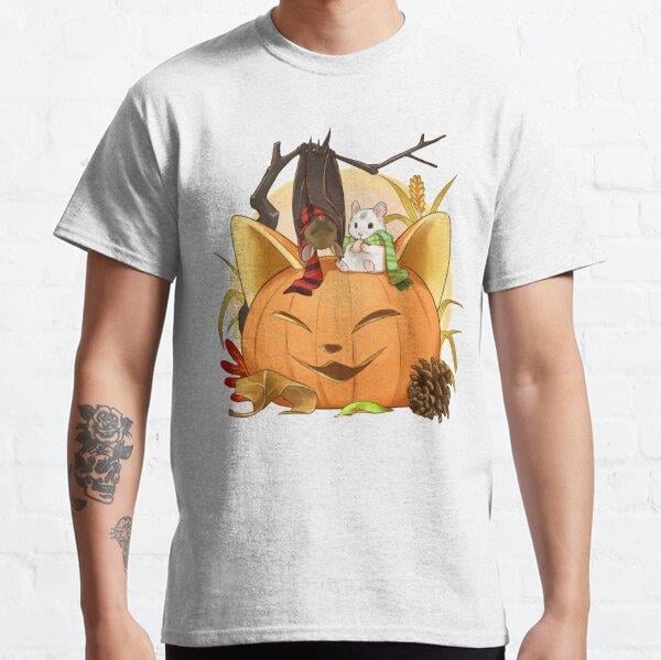 Spooksmonth Tasarım Baskılı T-Shirt (bol kalıp tişört)
