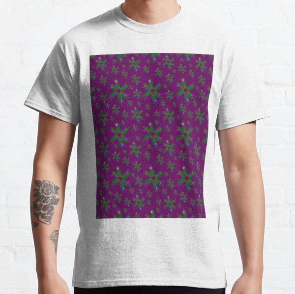Starfish Like Abstract Geometric Patterns Design 3 Tasarım Baskılı Tişört (bol kalıp t-shirt)