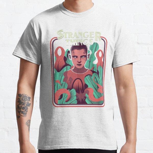 STRANGER THINGS, Eleven (dark navy background) Tasarım Baskılı T-Shirt (bol kalıp tişört)
