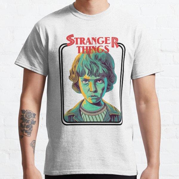 STRANGER THINGS, Eleven (white background) Tasarım Baskılı T-Shirt (bol kalıp tişört)