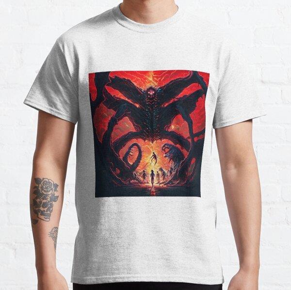 Stranger Things Tasarım Baskılı T-Shirt (bol kalıp tişört)