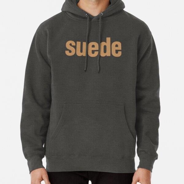 Suede Band Logo Tasarım Baskılı Kapşonlu Sweatshirt