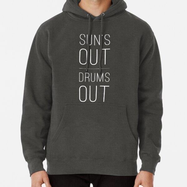 Suns Out, Drums Out Tasarım Baskılı Kapşonlu Sweatshirt