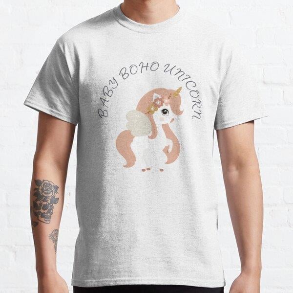 Super Cute Baby Unicorn Art/Baby Boho Unicorn/Unicorns and Rainbows, For Adults/Kids/Unicorn Lovers  Tasarım Baskılı Tişört (Bol kesim t-shirt)