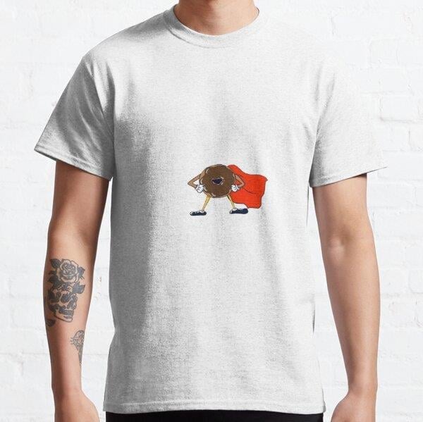 Super Donut Tasarım Baskılı Tişört (bol kalıp t-shirt)