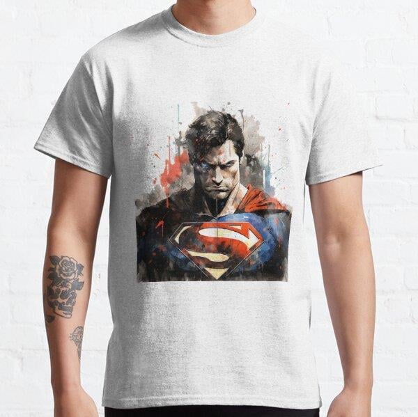 Super Hero Tasarım Baskılı Tişört (bol kalıp t-shirt)