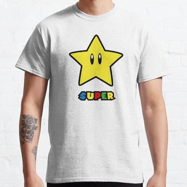 Superstar Tasarım Baskılı Unisex Tişört (Bol kalıp t-shirt)