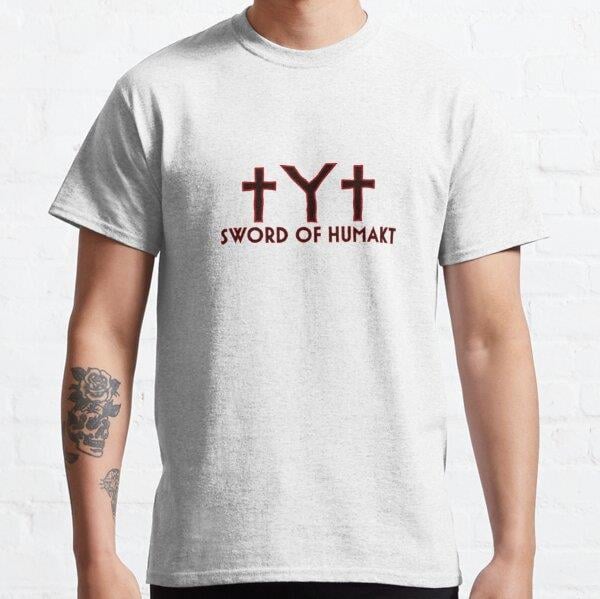 Sword of Humakt Tasarım Baskılı T-Shirt (bol kalıp tişört)