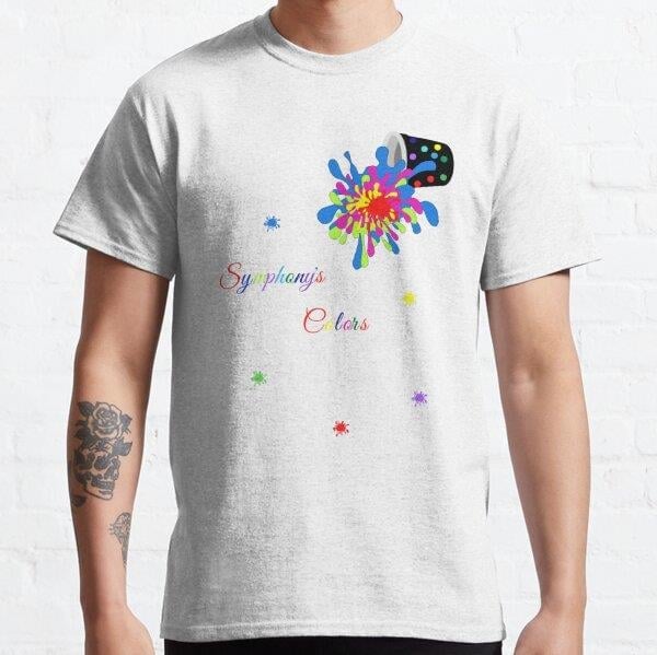 Symphonys Colors Tasarım Baskılı Tişört (bol kalıp t-shirt)