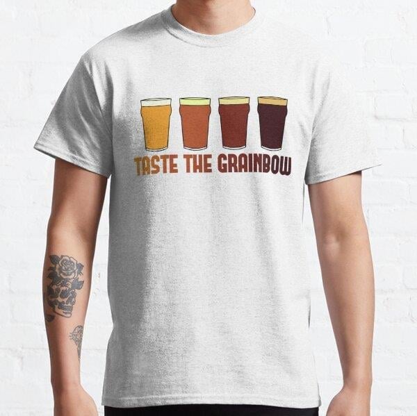 Taste the Grainbow Tasarım Baskılı Tişört (Bol kesim t-shirt)