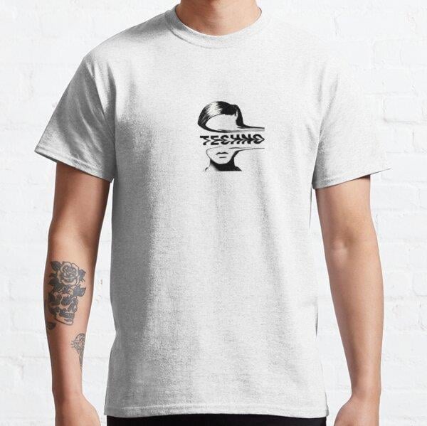 Techno music Tasarım Baskılı Tişört (Bol kalıp t-shirt)