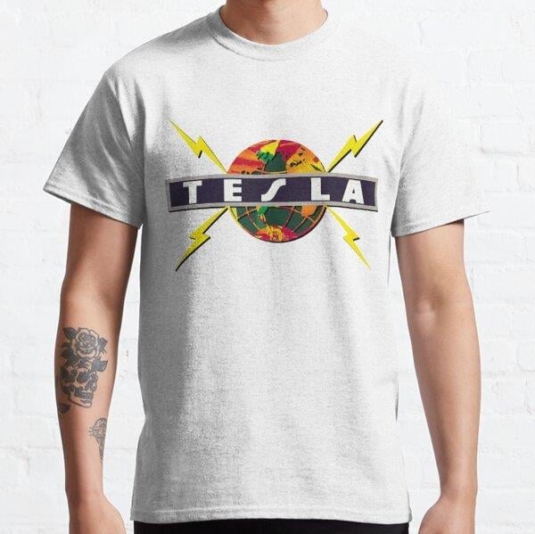 Tesla  Tasarım Baskılı Tişört (Bol kalıp t-shirt)