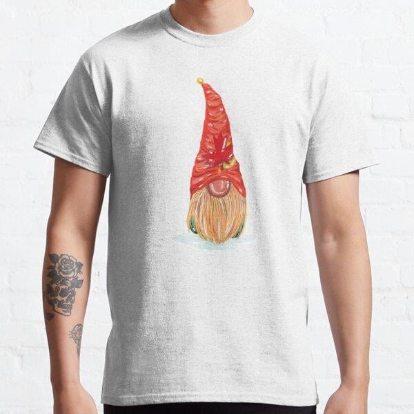 Thanksgiving Autumn Gnomes With Pumpkins Watercolor - Trendy Fall Design For Fall Lovers & Thanksgiving Tasarım Baskılı Tişört (Rahat kalıp t-shirt)