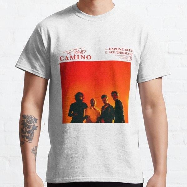 The Band Camino orange Tasarım Baskılı Tişört (Bol kalıp t-shirt)