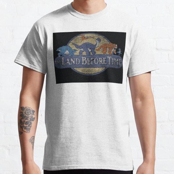 The Land Before Time Retro Tasarım Baskılı Tişört (Bol kalıp t-shirt)