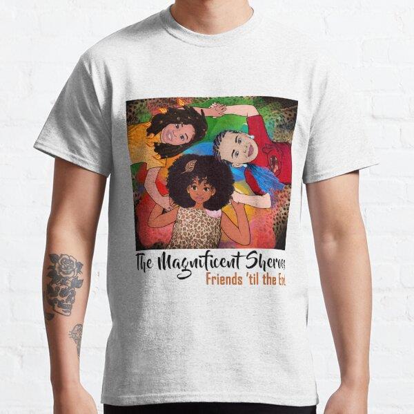 The Magnificent Shereos (in a circle) Tasarım Baskılı Tişört (bol kalıp t-shirt)
