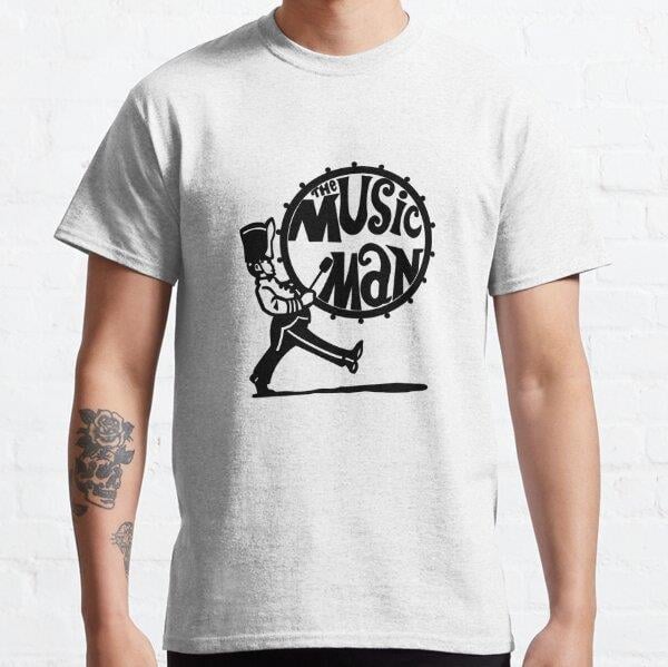 The Music Man  Tasarım Baskılı Tişört (Bol kalıp t-shirt)