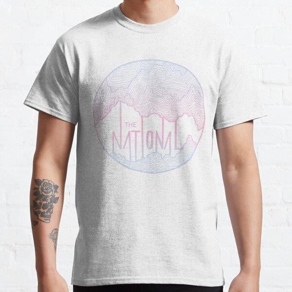 The National line art   Tasarım Baskılı Tişört (Bol kalıp t-shirt)
