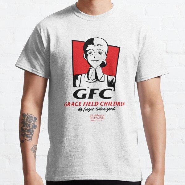 THE PROMISED NEVERLAND: GRACE FIELD CHILDREN Tasarım Baskılı T-Shirt (bol kalıp tişört)