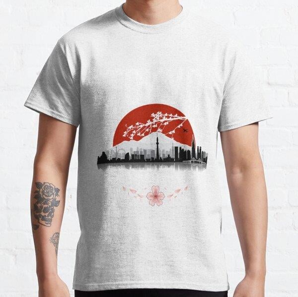 Tokyo - I don’t speak Japanese: White Version Tasarım Baskılı T-Shirt (bol kalıp tişört)