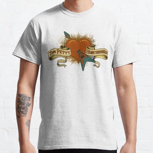 Tom Petty and The Heartbreakers Logo Tasarım Baskılı Tişört (Bol kalıp t-shirt)