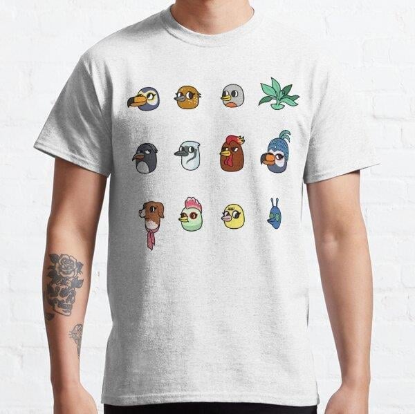 Tuca and Bertie Tasarım Baskılı Tişört (Rahat Kalıp T-shirt)