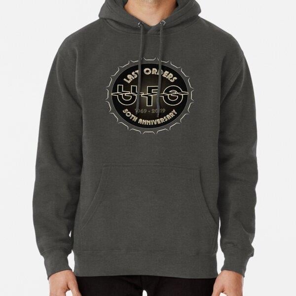 Ufo Band Tasarım Baskılı Kapşonlu Sweatshirt