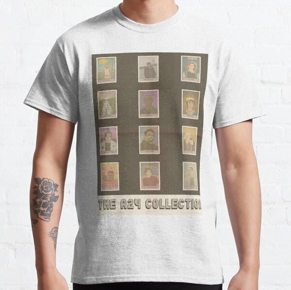 Unisex A24 Film Tarot Design Collection Baskılı T-Shirt (Rahat Kalıp Tişört)