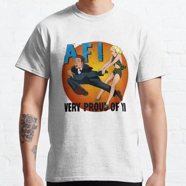 Unisex AFI BAND Baskılı T-Shirt (Rahat Kalıp Tişört)