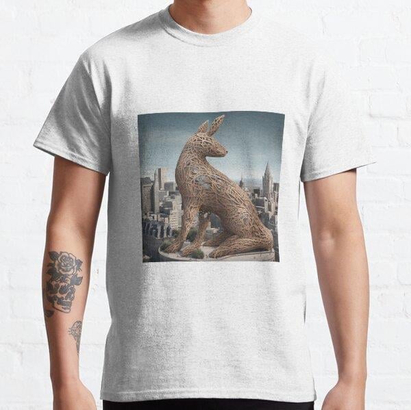 Unisex Animal City - Montreal 1 Baskılı T-Shirt (Rahat Kalıp Tişört)