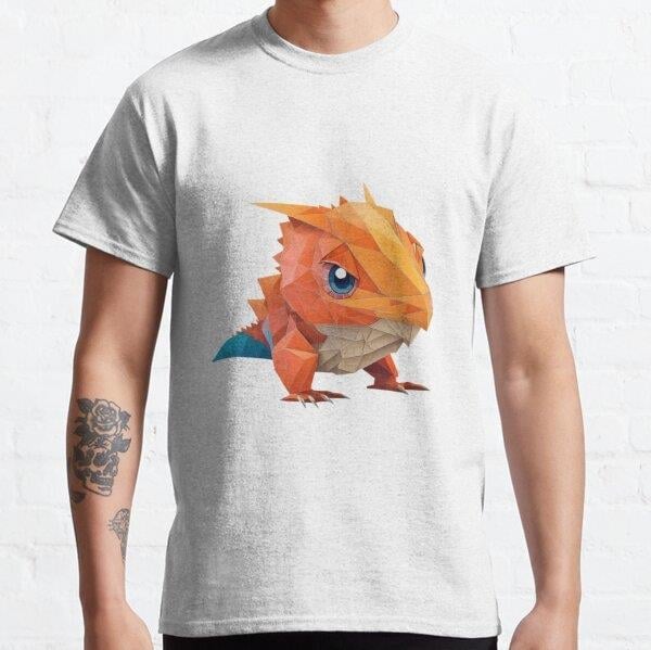 Unisex animal origami #20 Baskılı T-Shirt (Rahat Kalıp Tişört)