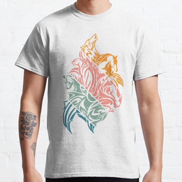 Unisex Animals Design For All Baskılı T-Shirt (Rahat Kalıp Tişört)