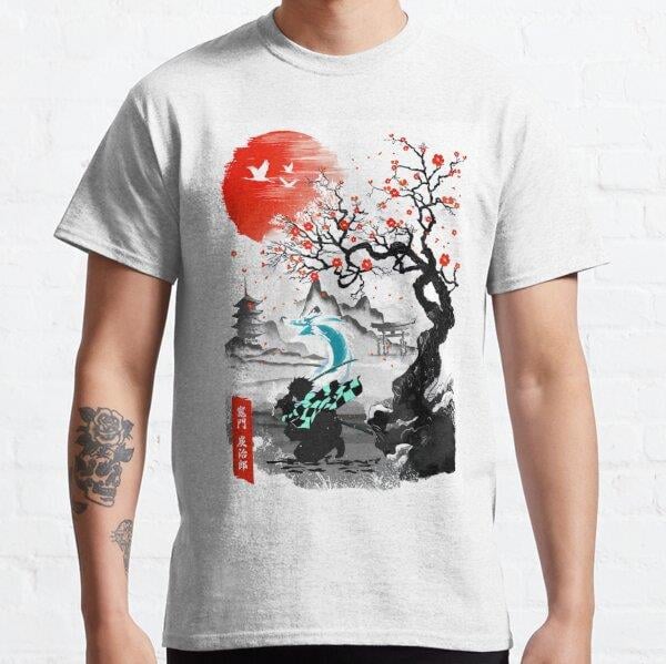 Unisex Anime and Manga Tasarım Baskılı T-Shirt (Rahat Kalıp Tişört)