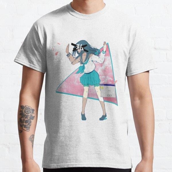 Unisex Anime Tasarım Baskılı T-Shirt (Rahat Kalıp Tişört)