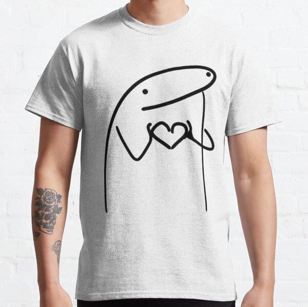 Unisex anime valentine meme Tasarım Baskılı T-Shirt (Rahat Kalıp Tişört)