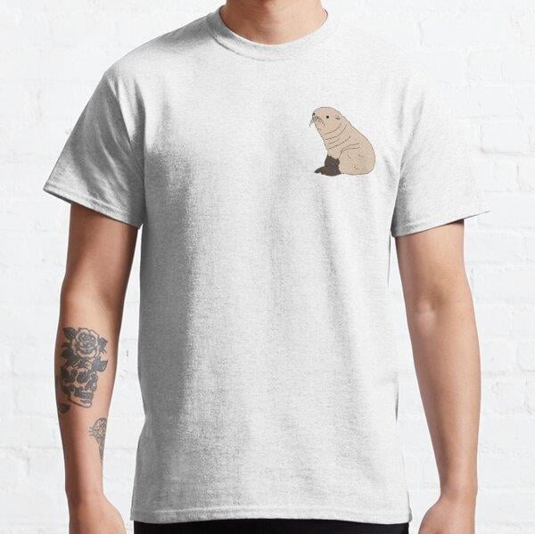 Unisex baby sea lion Baskılı T-Shirt (Rahat Kalıp Tişört)