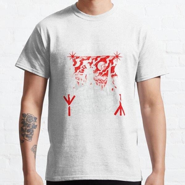 Unisex Baise Ma Hache - Devotio Baskılı T-Shirt (Rahat Kalıp Tişört)